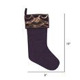 thumbnail image 2 of Vickerman QTX17272 8 x 19 in. Wine Her Majesty Collection Stocking, 2 of 3
