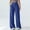 Blue, variant on ClodeEU Women's High Waist Wide Leg Workout Pants,Lightweight Sweatpant with Pockets Blue,Women's Plus L