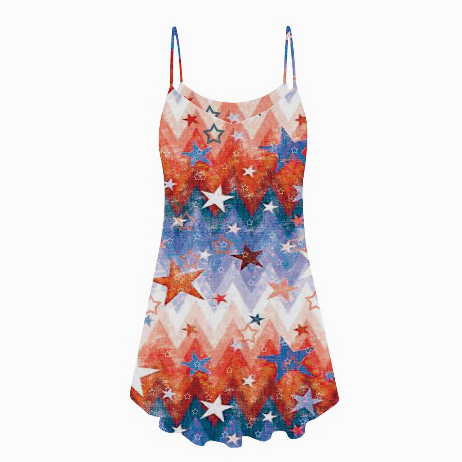 American Flag Tank Top Dress Women 