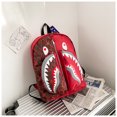 thumbnail image 2 of New Shark Bag Bape Personality Graffiti Student Backpack Men And women Fashion, 2 of 4