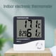 thumbnail image 3 of Termómetro interior digital Higrómetro HTC-1 Temperatura ambiente Medidor humedad Reloj, 3 of 9
