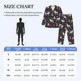 thumbnail image 2 of Mens Pajamas Set, Cartoon Cute Elk Deer Christmas Button Down Long Sleeve Loungewear Sleepwear Pjs sets for Men, 2 of 5