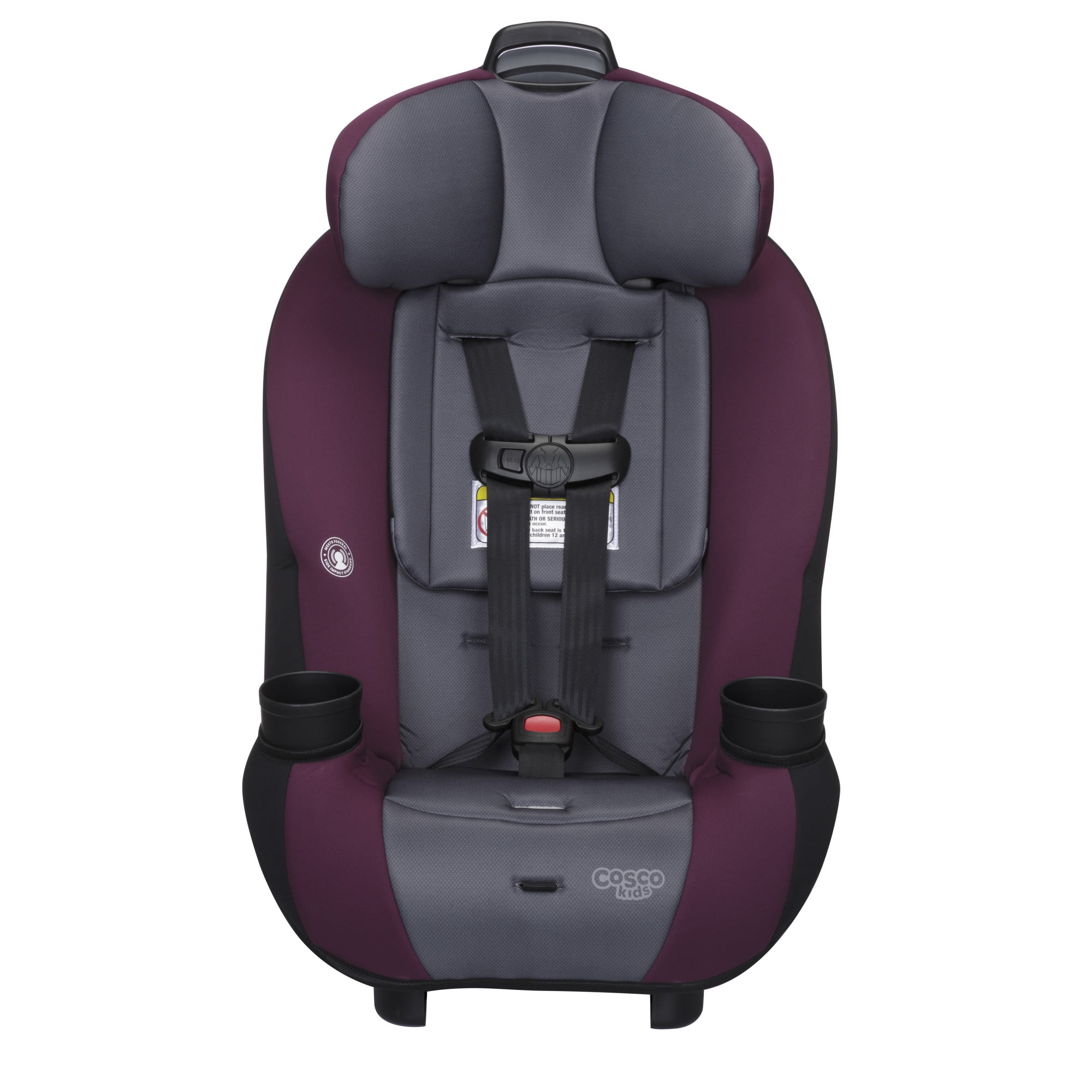 Cosco Kids Entrada Infant & Toddler Convertible Car Seat, Berry Wine