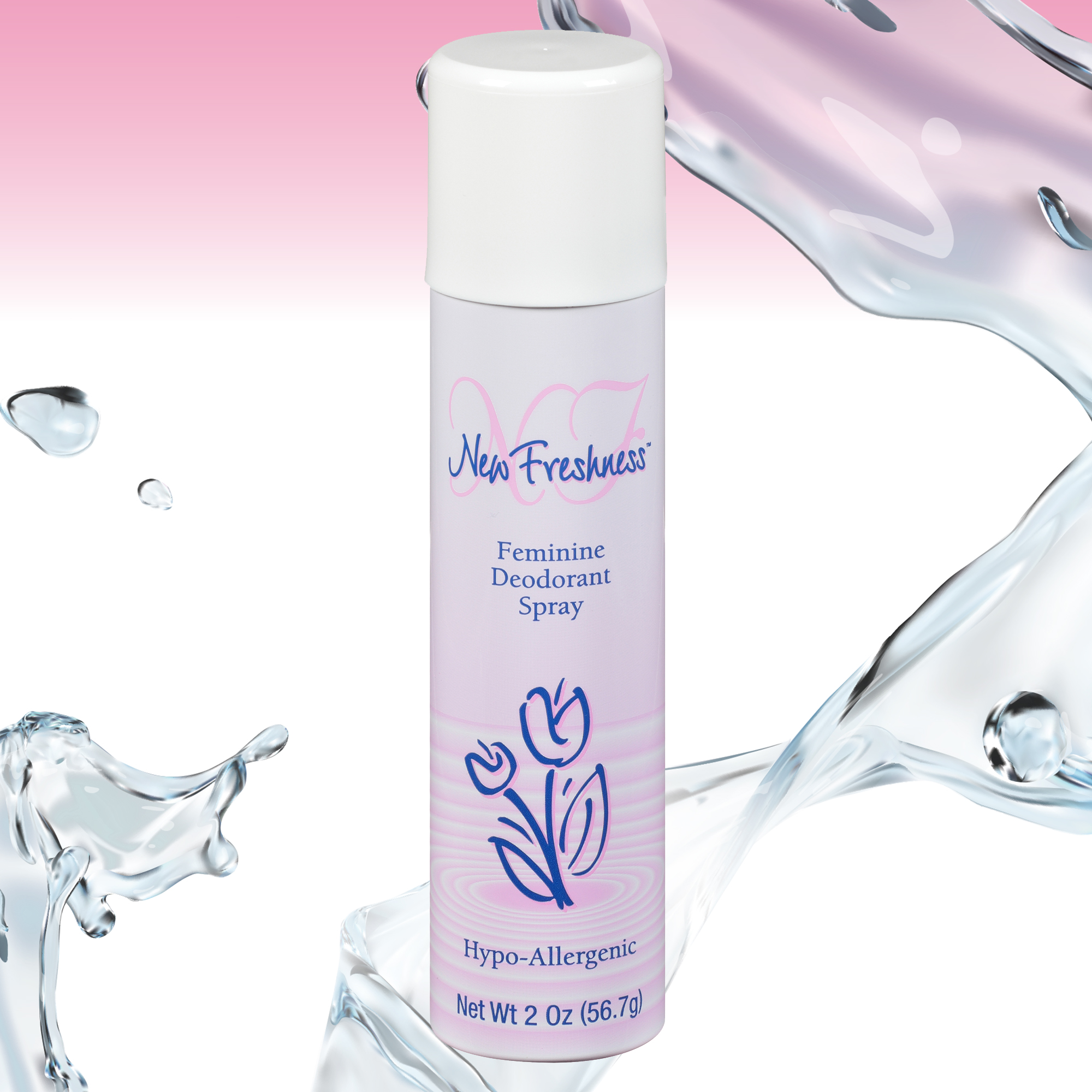 New Freshness Hypoallergenic Feminine Deodorant Spray, 2 Oz - image 3 of 12