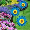 thumbnail image 6 of Taotanxi 36CM Sunflower Lawn Pinwheels Wind Spinners Large Windmill Pinwheel for Garden,Yard, Party Outdoor Decor (Sunflower Pinwheels), 6 of 6