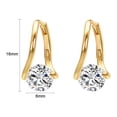 thumbnail image 3 of Yoursfs Gold Hoop Earrings for Women Cubic Zirconia CZ Gold Plated Huggie Earrings Piercing Earrings Fashion Jewelry Gift, 3 of 5