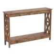 thumbnail image 3 of Safdie & Co. Table Console 47.25L Bois Brun Récupéré 1 Étagère, 3 of 4