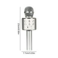 thumbnail image 4 of serony Microphone Noise Reduction Rechargeable Karaoke Microphone Wireless Portable LED Mic, Silver, 4 of 9