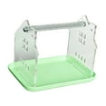 thumbnail image 2 of Percha de mesa para pájaros con bandeja abatible, soporte de entrenamiento para guacamayos, cacatúas y aves pequeñas y medianas. Accesorios de Verde, 2 of 7