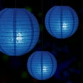 thumbnail image 4 of Dark Blue Paper Lanterns for Weddings, Birthdays, Parties and Events, 4 Size - 10 Piece, 4 of 5