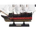 thumbnail image 2 of Handcrafted Model Ships PLIM12-BP-W-BlackFalcon 9 x 2 x 12 in. Wooden Captain Kidds Black Falcon White Sails Limited Model Pirate Ship, 2 of 8