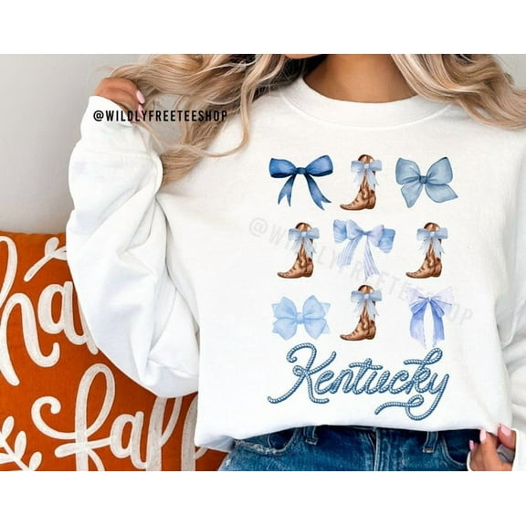 Womens Kentucky Sweatshirt: Coquette State Crewneck, Sweatshirt Size S-5Xl