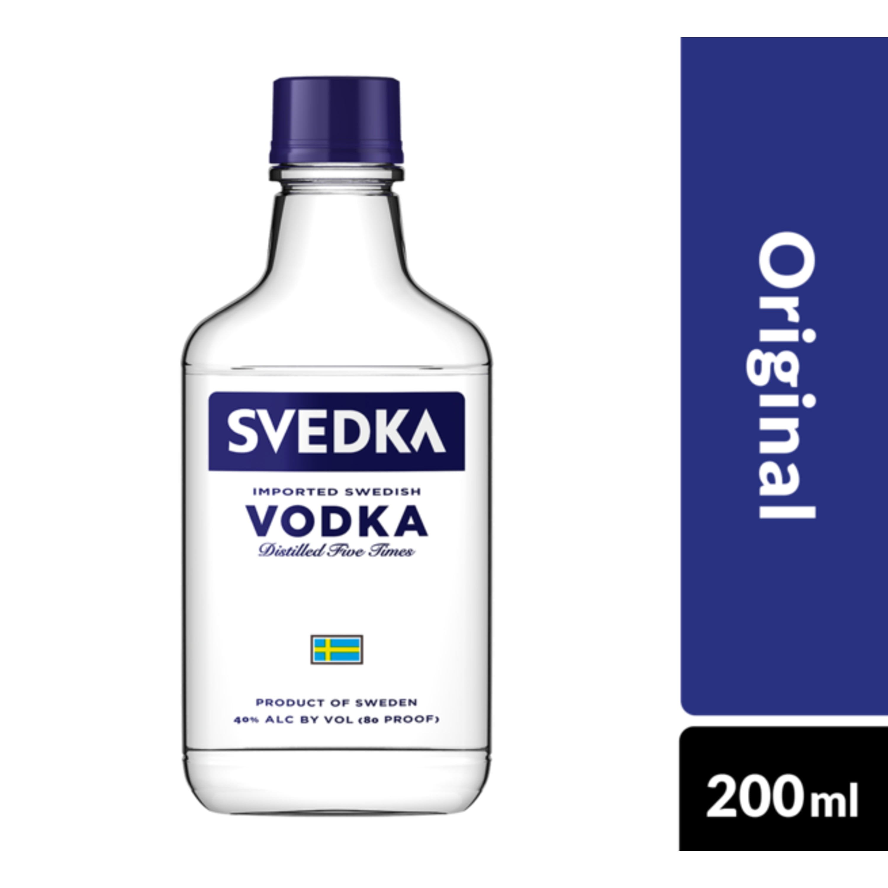 SVEDKA Vodka, 200 mL Plastic Bottle, 80 Proof Walmart