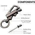 thumbnail image 6 of SQDWYGG Permanent Match Infinity Lighter, Keychain Lighter Match Strike,2025 Permanent Match with Multitool Keychain Bottle Opener, Waterproof Reusable Matchstick, Forever Match,2-g b,3.5" x 1.37",1, 6 of 8