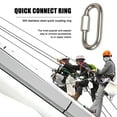 thumbnail image 3 of 10 Uds. De gancho de mosquetón de escalada de eslabones rápidos de bloqueo de tornillo de acero inoxidable (M5) Hugtrwg  Para estrenar, 3 of 6