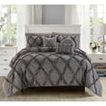 thumbnail image 3 of Elegant Comfort, 10 Piece, Bed Sheets, Full/Queen, Gray, Solid Print, 2000 Thread Count, Microfiber, 3 of 3