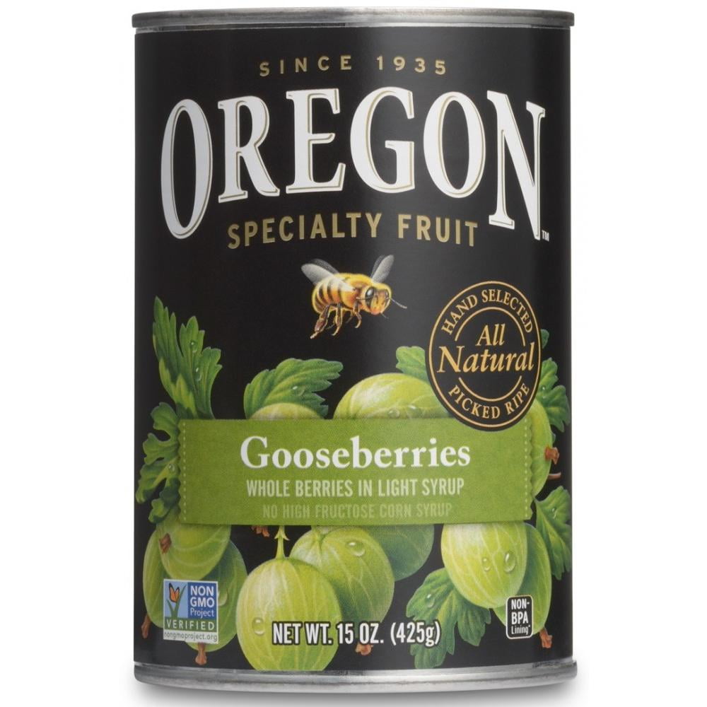 Oregon Fruit Gooseberries In Light Syrup, 15 oz (Pack of 8) Walmart