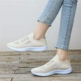 thumbnail image 7 of Hessimy Women's Walking Shoes - Casual Breathable Athletic Tennis Slip on Sneakers(Z01-Beige,42), 7 of 7