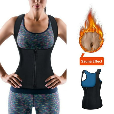

Aoujea Shapewear for Women Tummy Control Women Sports Sweat Shapewear Chest Support Abdomen Body Shaper Vest Top Plus Size Shapewear Bodysuit