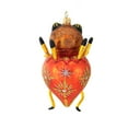 thumbnail image 2 of Larry Fraga Designs Orange Bug - 1 Ornament 7 Inch, Glass - Halloween Ornament Bug Bear SS0203, 2 of 3