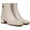 Chalk White, variant on Women's Noah Square Toe Ankle Boot Black Smooth 6.5M