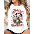 thumbnail image 1 of Disney Mickey Mouse Festive Favorite Hot Chocolate Graphic T-Shirt All Size S-5XL, 1 of 4