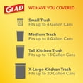 Glad Small Trash Bags OdorShield 4 gal White Trash Bag, Gain Original
