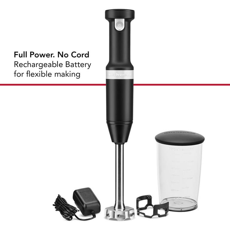 KitchenAid, Cordless Hand Blender with Chopper and Whisk Attachment - Zola