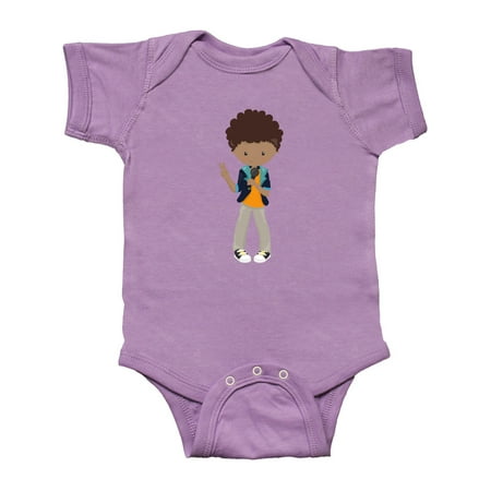 

Inktastic African American Boy Rock Boy Singer In A Band Gift Baby Boy Bodysuit