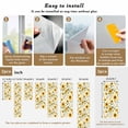 thumbnail image 6 of Sunflower Window Privacy Film, Farmhouse Spring Summer Botanical Static Cling UV Sun Blocking Heat Control Window Tint Day and Night, Non-Adhesive Reusable One Way Windows Privacy Cover 35.4''x78.7'', 6 of 7