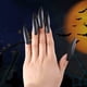 thumbnail image 2 of 10 Uds. Puntas de uñas postizas de bruja de Halloween Zombie Cosplay cubierta completa uñas Stiletto uñas artificiales, 2 of 8