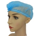 thumbnail image 3 of Gorro desechable de tira no tejida, a prueba de polvo, anticaída del cabello, gorro de chef, gorro con forma de hongo, gorro de red para el cabello para taller de alimentos, 3 of 4