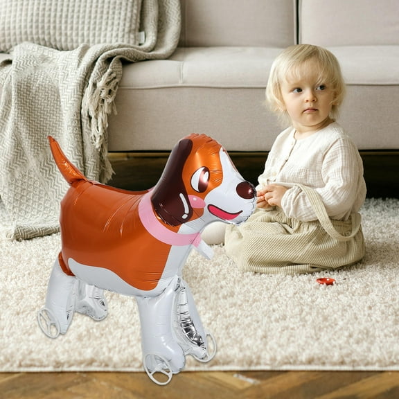 MLINS Puppy Dog Balloon Self-Standing Animal Balloon Dog Balloon with Interactive Dog Birthday Decorations for Shower Kids Party