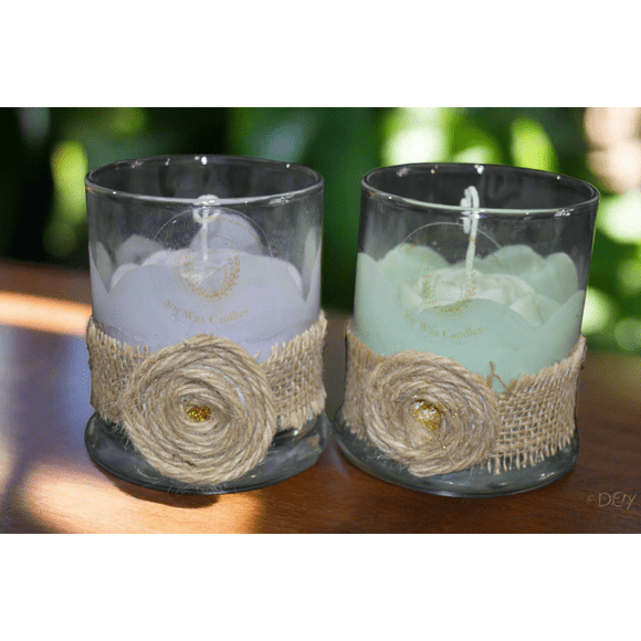 Bougie de Soirée Relaxante (Eucalyptus-Sauge)