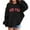 Black, variant on Kids Girls Hooded Sports Sweatshirt Soft Warm Pullover with Pocket Comfortable Hoodie for and Children Daily Activities
