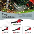 thumbnail image 6 of Car Drying Nozzle for Milwaukee M18 2824-20 Fuel Leaf Blowers - 8" Long Car Drying Blowpipe with Red Soft Tip Cover for Milwaukee M18, Note: Not suitable for 2724-21, 6 of 7