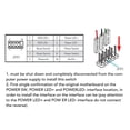 thumbnail image 4 of PC Power Button Extension, Control Adapter Cable for Computer Host Button with LED Power Indicator, Plug and Play, Applicable for Internet Cafes, Gaming, 4 of 7