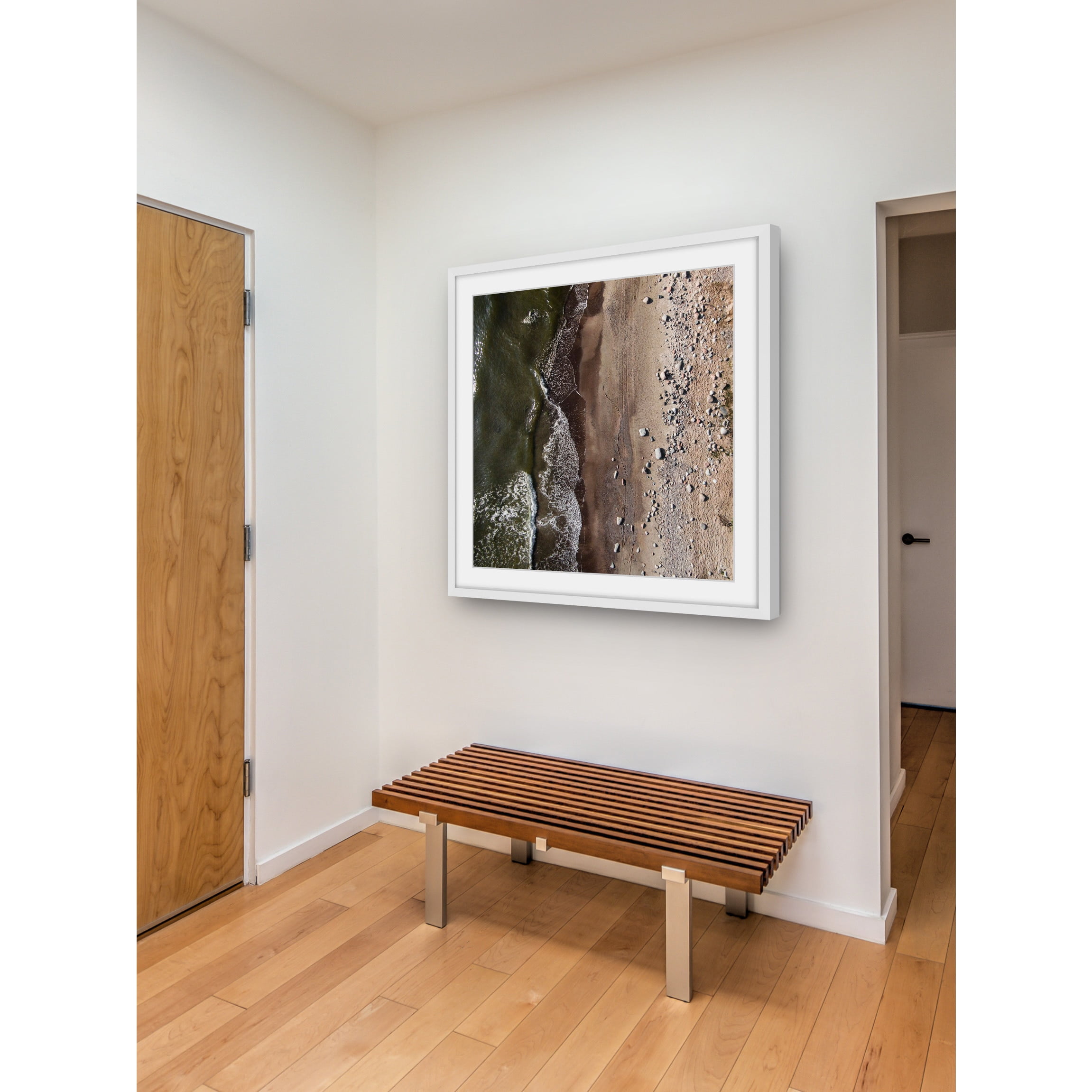 Marmont Hill "Rocky Shore" by Karolis Janulis Framed Painting Print