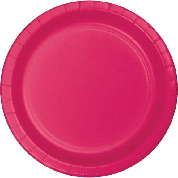 Creative Converting Hot Magenta Pink Paper Plates, 8 ct