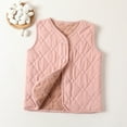 thumbnail image 2 of Odeerbi Teen Boys Girls Quilted Puffer Vest Fall Winter Thermal Gilet Down Vest Children's Single Breasted Thick Fleece Warm Sleeveless Jacket Coat Teen Clothes Pink, 2 of 4