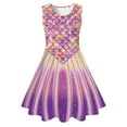 thumbnail image 1 of Robe Fille Grande Fille Été Sans Manches Tenue Quotidienne Fêtes Robe Fille Taille 8-9T, 1 of 2
