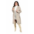 thumbnail image 1 of Abrigo largo con cinto Roman Fashion /Juvenil, 3013 (Cafe) cafe G, 1 of 5