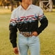 thumbnail image 1 of Camisa tribal occidental para hombre estilo retro informal para fiesta con estampado de caballo tótem en alta definición suave y cómoda nueva camisa tribal para hombre, 1 of 6