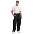 thumbnail image 6 of GrmtClth Men's Cargo Sweatpants Pants Wide Leg Sweat Pants Fall Baggy Y2K Parachute Pants with Pockets Black M, 6 of 6