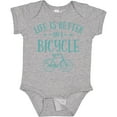 thumbnail image 3 of Inktastic Life's Better on a Bicycle Girls Baby Bodysuit, 3 of 5