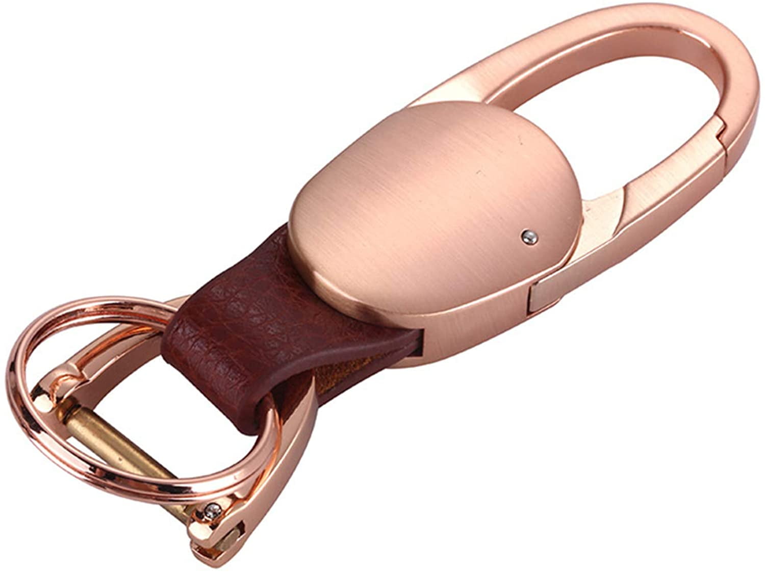 Details about   Men Leather Waist Clip Keyring with Strap D type buckle Belt Loop Metal A1O0 