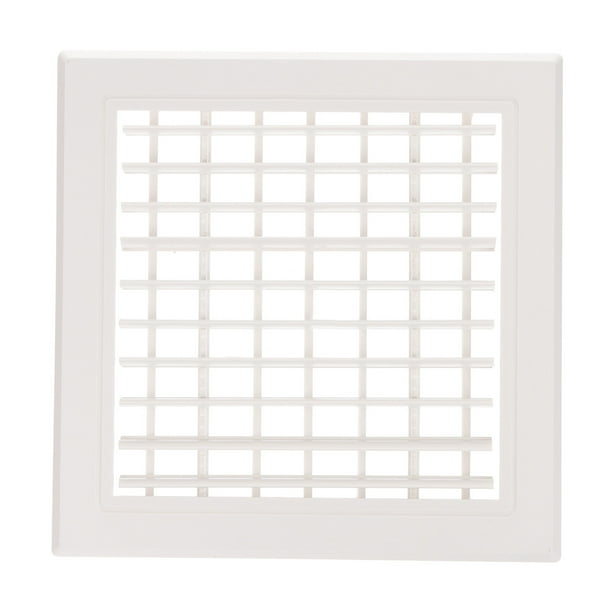 Rejilla de Ventilación de Plástico Uxcell de 10x10 Pulgadas, Rejillas de Ventilación de Aire de Salida Ajustables, Cubierta de Filtro de Ventilación Removible, Rejilla de Aire de Suministro, Blanca