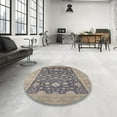 thumbnail image 3 of Ahgly Company Indoor Square Mid-Century Modern Cloudy Gray Oriental Area Rugs, 8' Square, 3 of 6