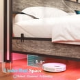 thumbnail image 6 of Papajet Full Size Floating Bed Frame with Headboard, Charging Station and LED Lights, Rustic Gray, 6 of 7