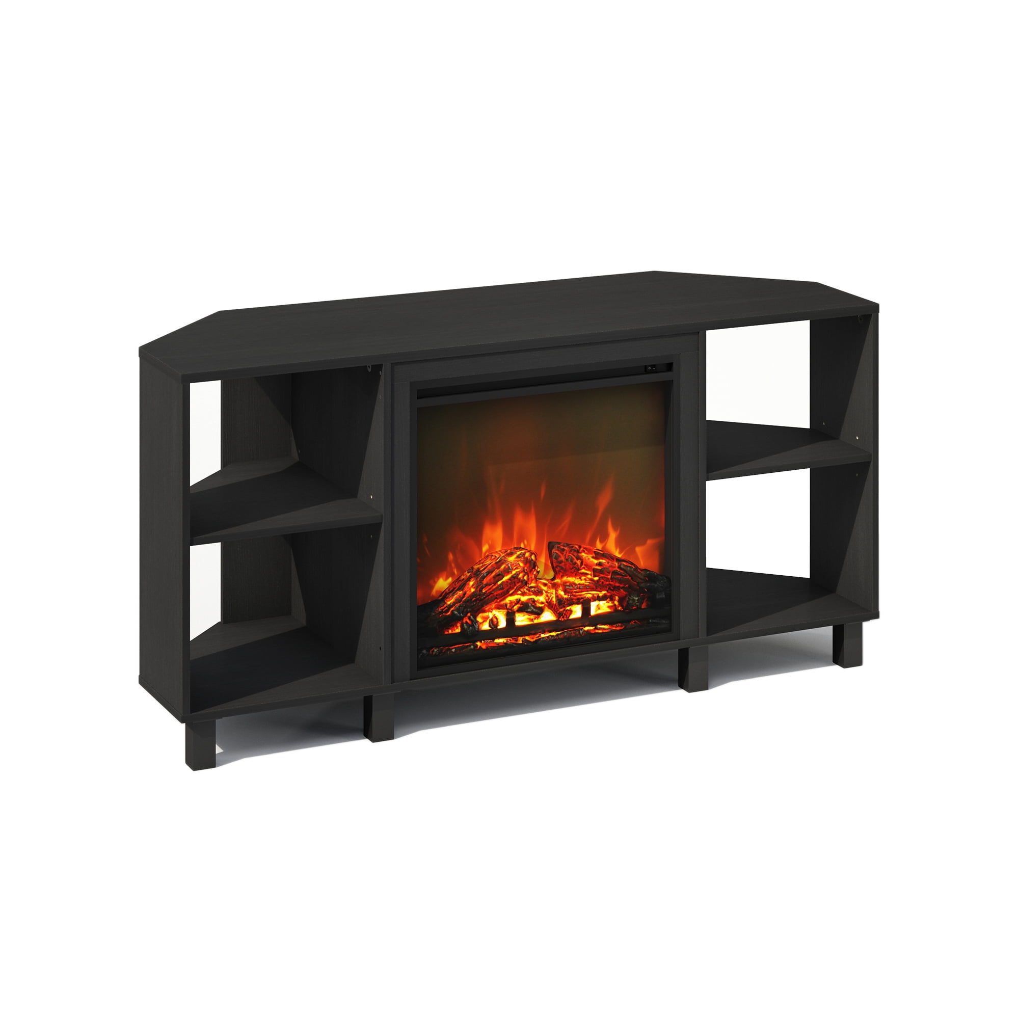 Electric Fireplace Corner TV Stand, Entertainment Center for TV up to 55 Inch